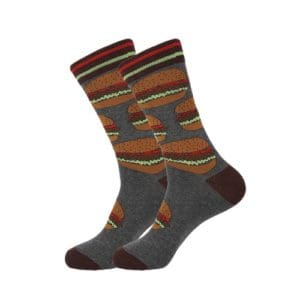 Grey Hamburger Socks
