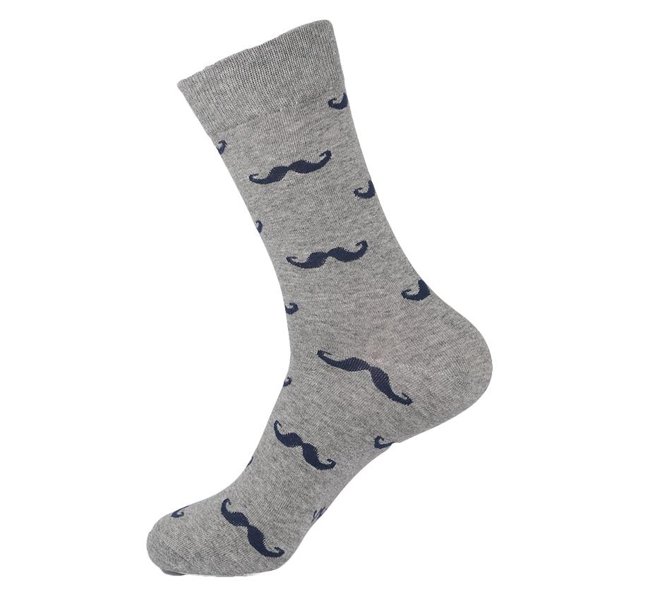 Grey Mustache Socks | Sock Infusions