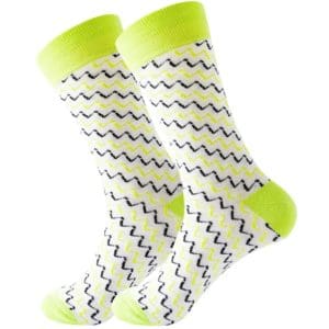 Green & Purple Zig Zag Socks