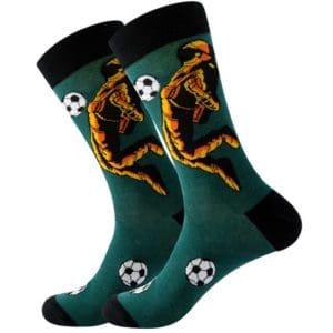 Green & Black Astronaut Soccer Socks