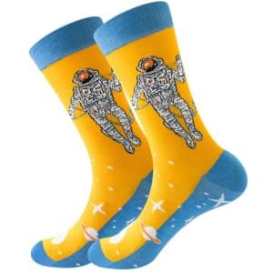 Yellow & Blue Astronaut Socks