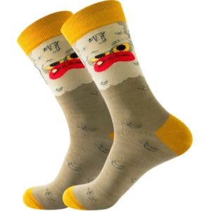 Yellow Confused Socks