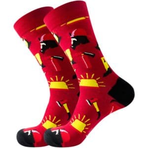 Red Fireman Socks