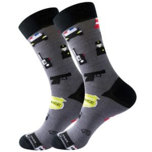 Grey Police Socks