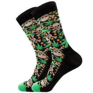 Skull & Marijuana Socks