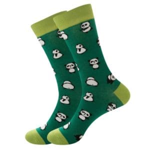 Green Panda Socks