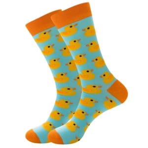 Orange & Blue Duck Socks