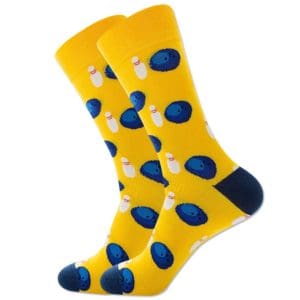Yellow Ten Pin Bowling Socks