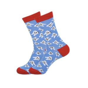 Blue Teeth Socks