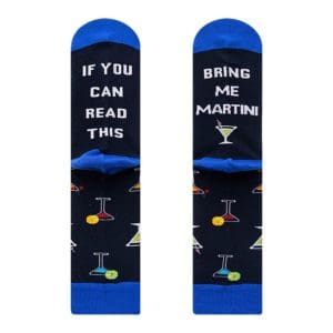 If you can read this Bring me Martini Socks