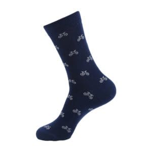 Dark Blue Bicycle Socks