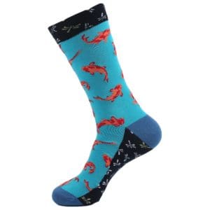 Blue Koi Fish Socks