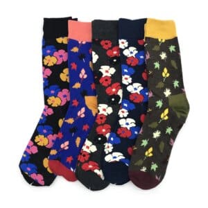 Floral Fancy - Men's Blossoming Crew Sock Collection