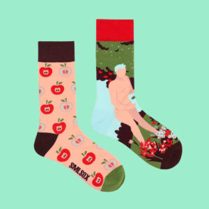 Apple and Adam & Eve Odd Socks