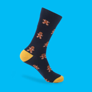 Black Gingerbread Man Socks