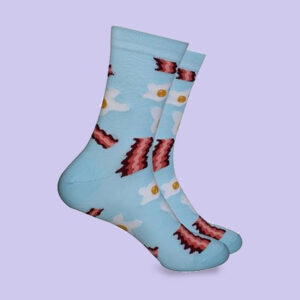 Bacon and Eggs Socks – Start Your Day Sunny Side Up