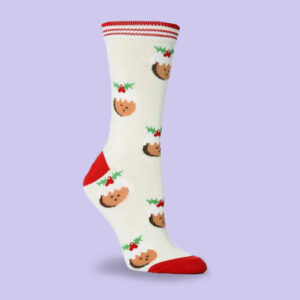 Christmas Pudding Holiday Socks