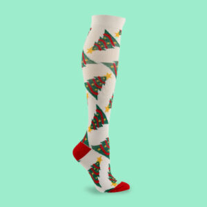 Christmas Tree Compression Socks | Festive Knee-High Support