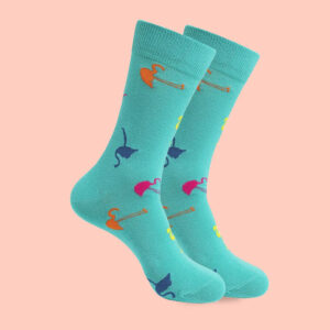 Colorful Flamingo Socks - Stand Tall with Fun Tropical Flair