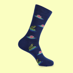 Frog & Lily Pad Socks - Leap into Fun, Nature-Inspired Style