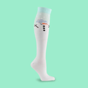 Frosty Snowman Compression Socks | Festive Knee-High Support