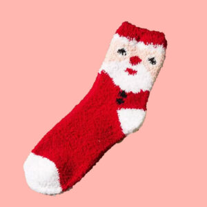 Fuzzy-Santa-Christmas-Socks