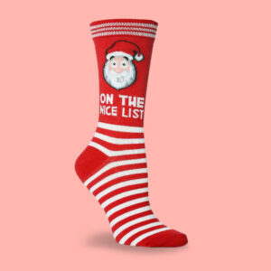 “On-the-Nice-List”-Santa-Christmas-Socks