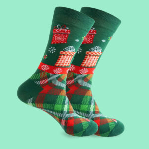 Plaid Christmas Gift Socks