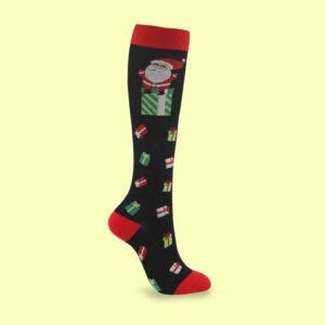 Santa Gift Compression Socks | Festive Fun & Holiday Comfort