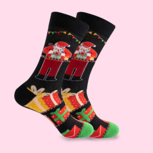 Festive Santa & Presents Socks | Christmas Gift Socks