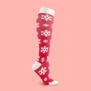 Snowflake Compression Socks | Festive Knee-High Support