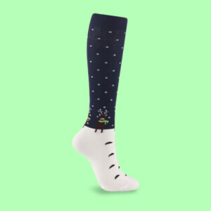 Snowy Reindeer Compression Socks