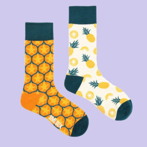 Tropical Pineapple Odd Socks